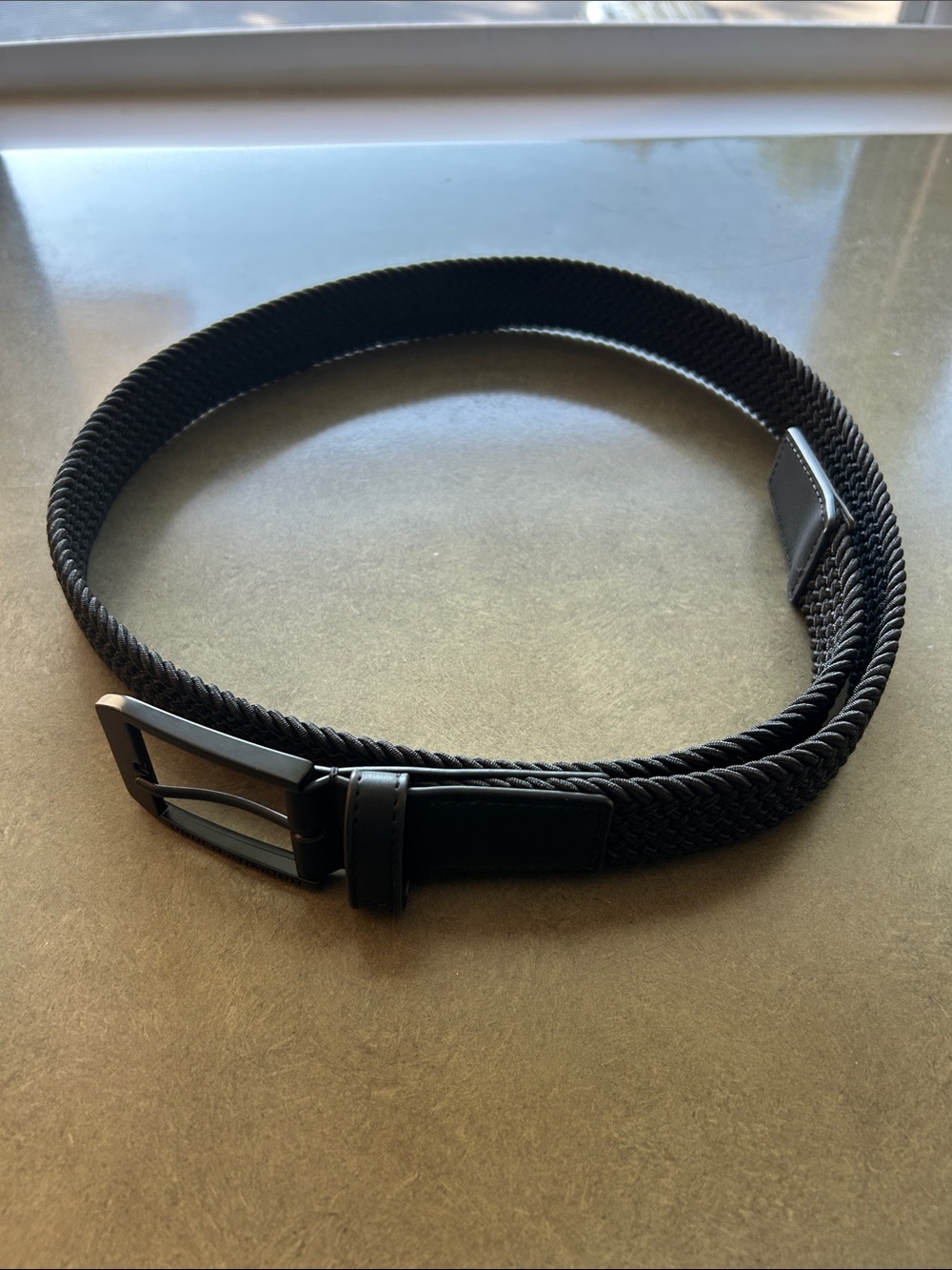 Under Armour Mens L Black Woven Golf Belt